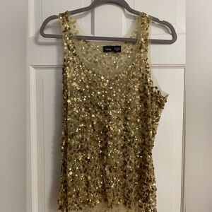 Vanity Gold Sequin Top